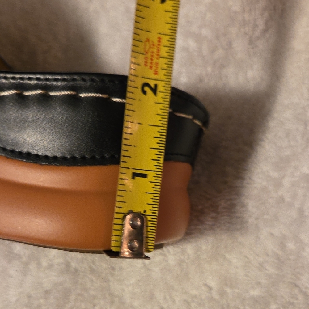 Womens Orthopedic Black Leather Slide Sandals, sz 9 - Picture 8 of 10